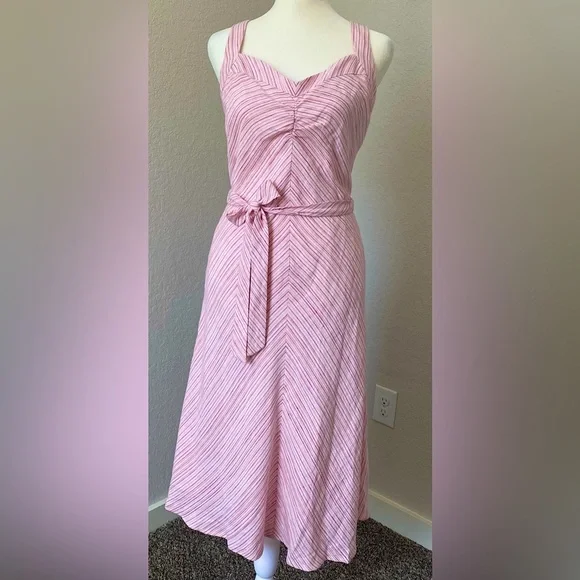 Vintage Linen Halter Dress - Picture 3 of 8